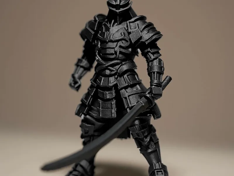 武士小雕像