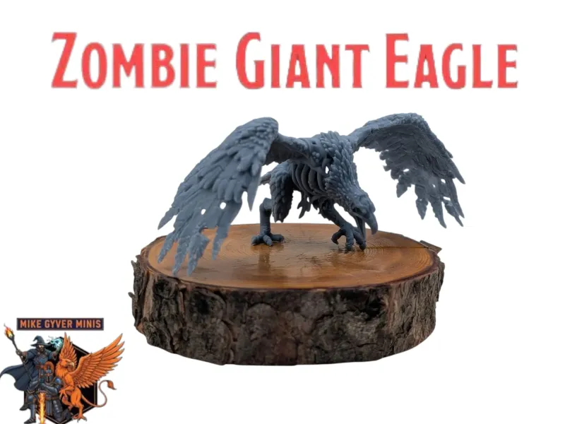 DnD TTRPG Zombie Giant Eagle Miniature