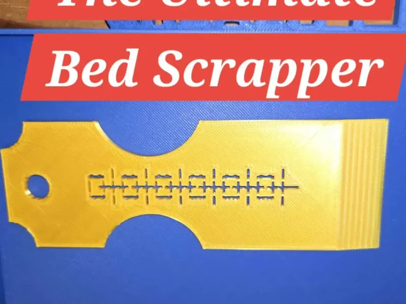 The Ultimate 3d Printer Bed Scraper - Easy Print No support