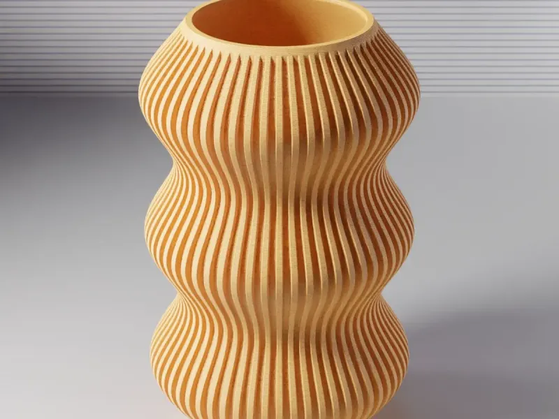 Vase 0080 A - Wavy vase