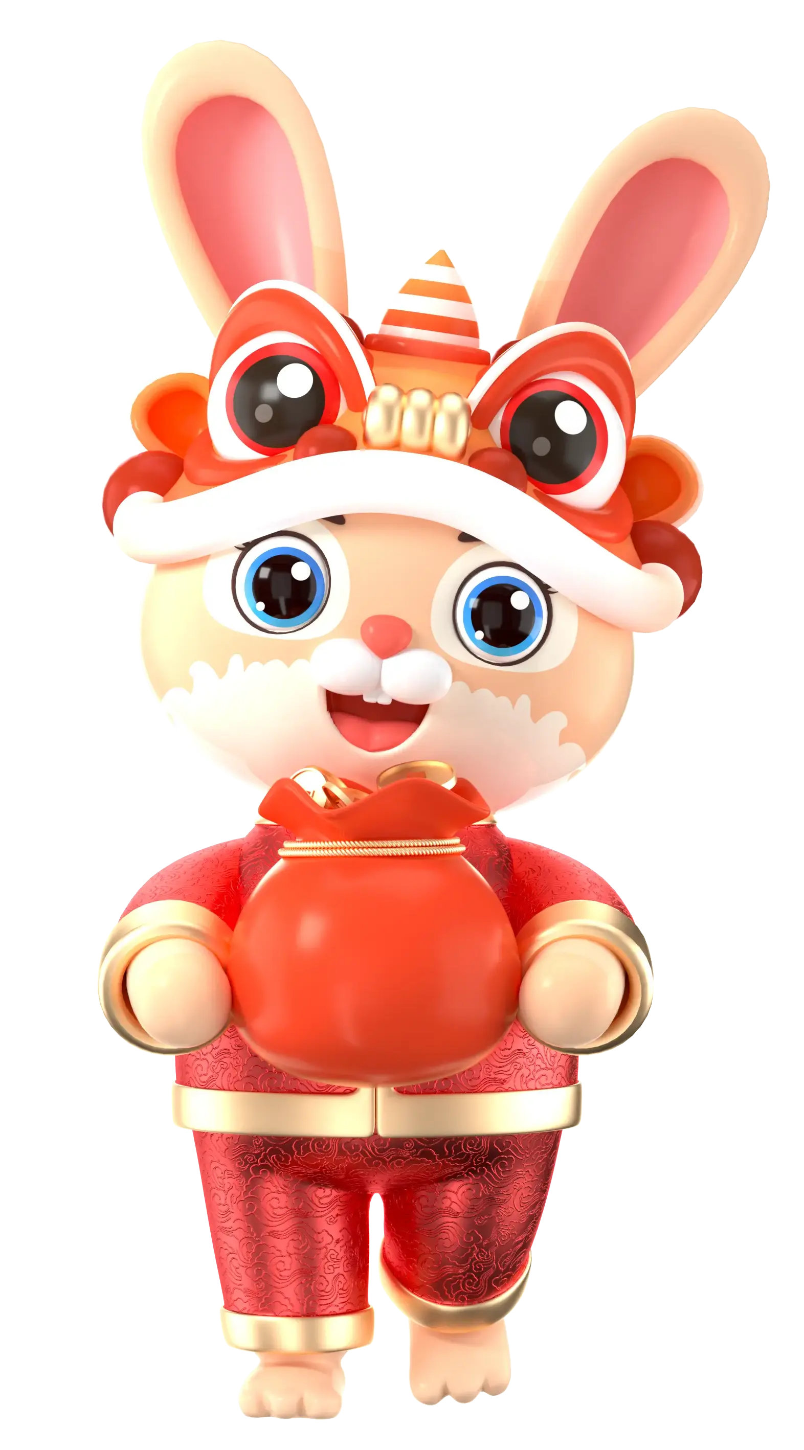 小兔子抱财