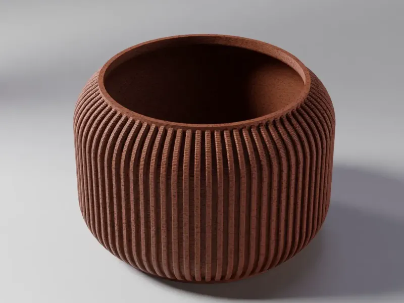 Vase 0002 B - Bulky planter vase
