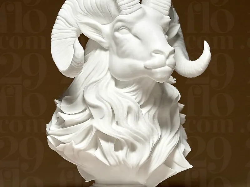 Elegant RAM Sculpture