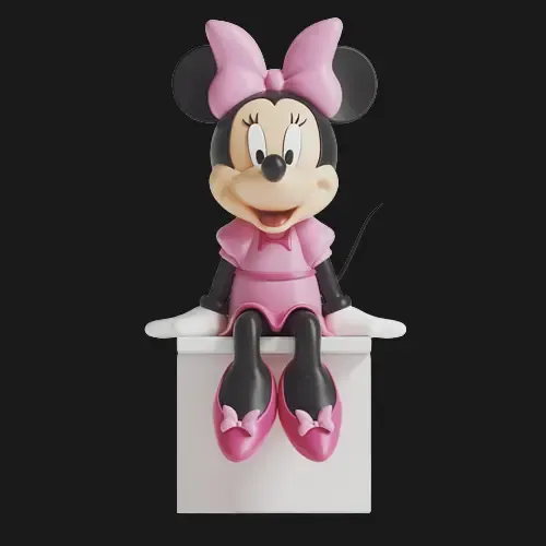 迪士尼——米老鼠米妮——带王冠的坐姿