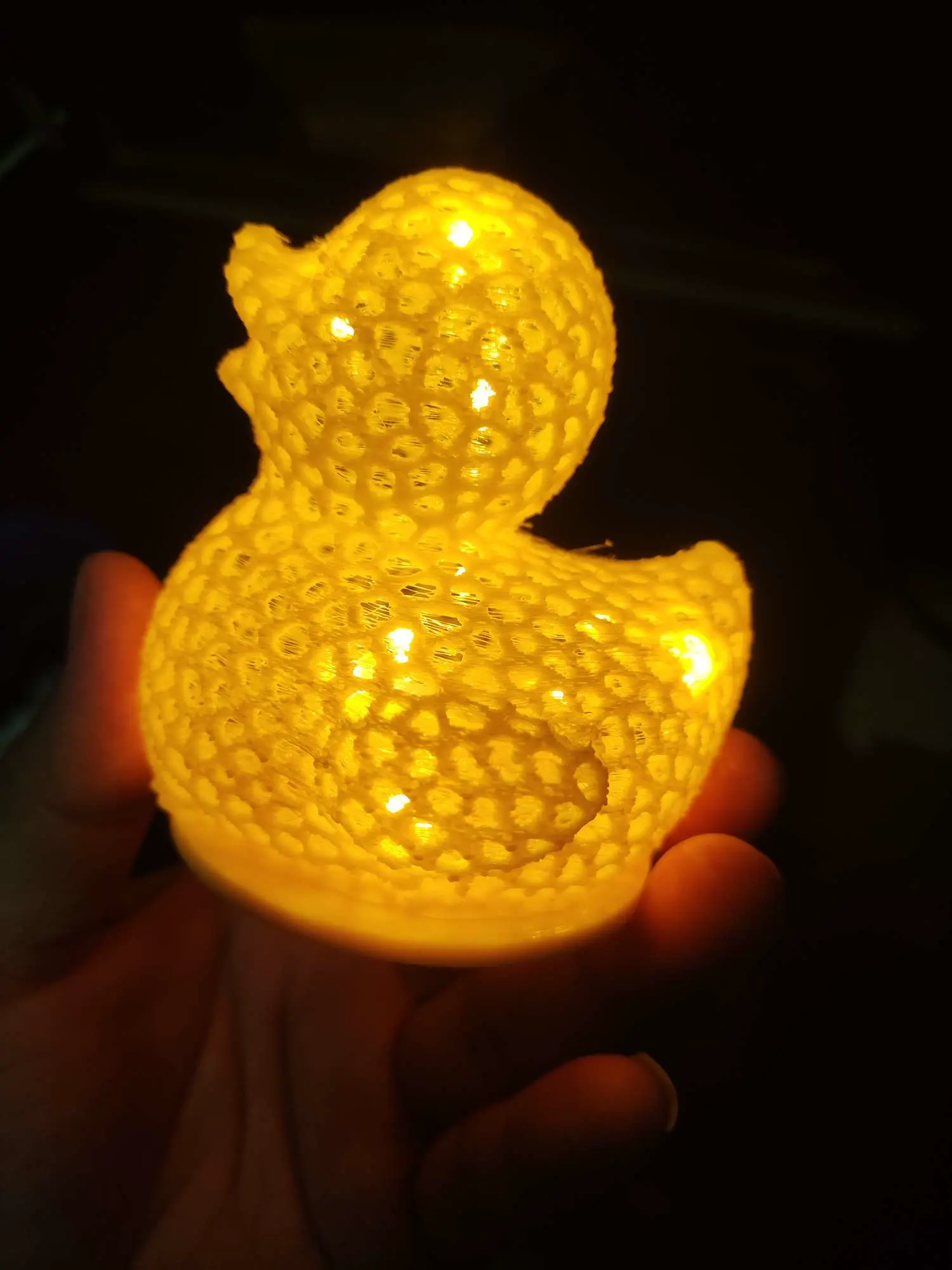 镂空鸭灯