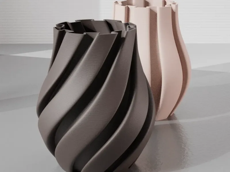 VASE 0039 B - RIBBON VASE B
