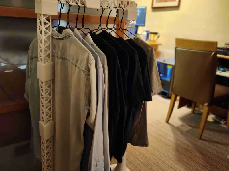 OPEN CLOTH HANGING UNIT INDUSTRIAL LOOK