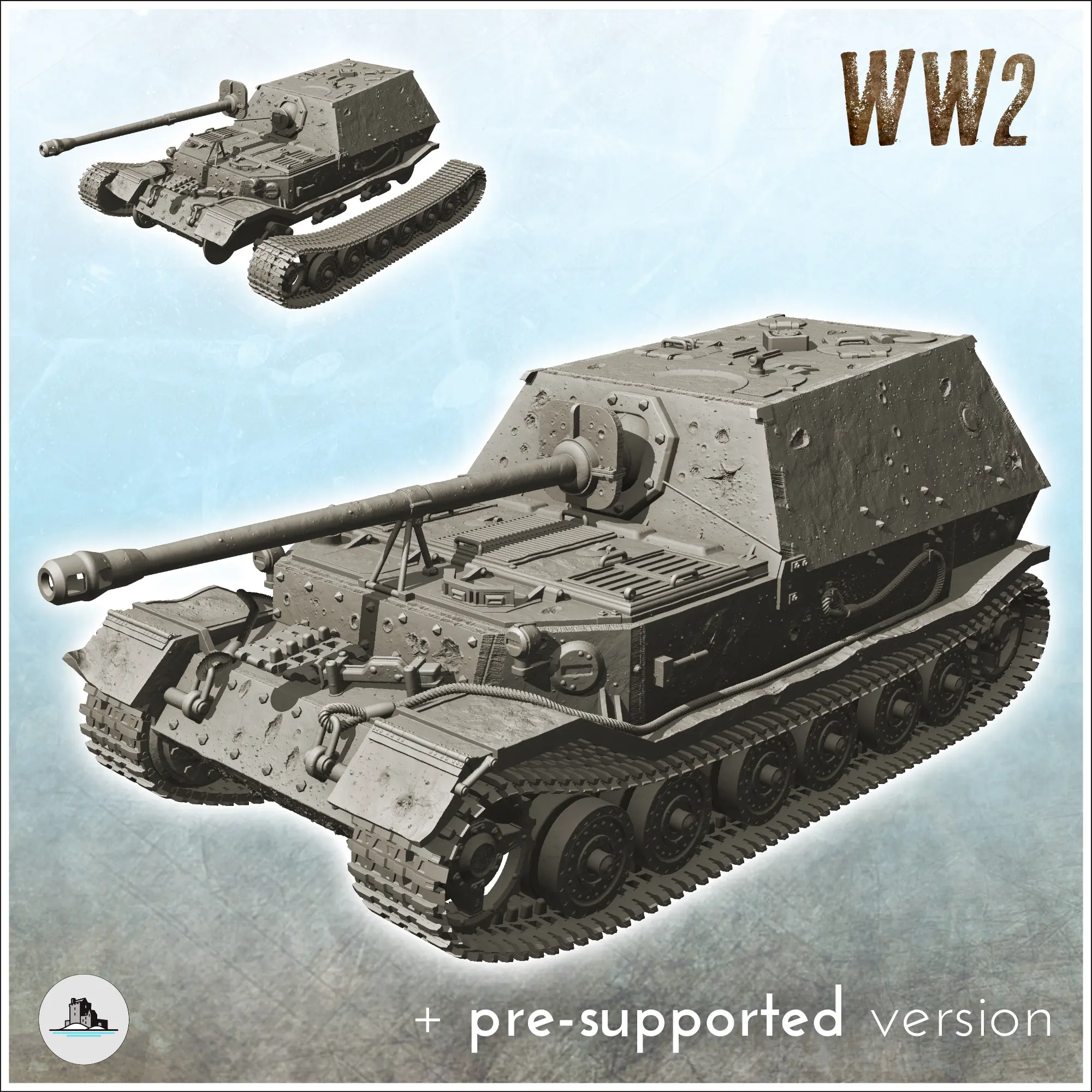 Jagdpanzer Ferdinand - WW2 German Flames War Bolt Action
