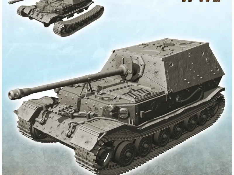 Jagdpanzer Ferdinand - WW2 German Flames War Bolt Action