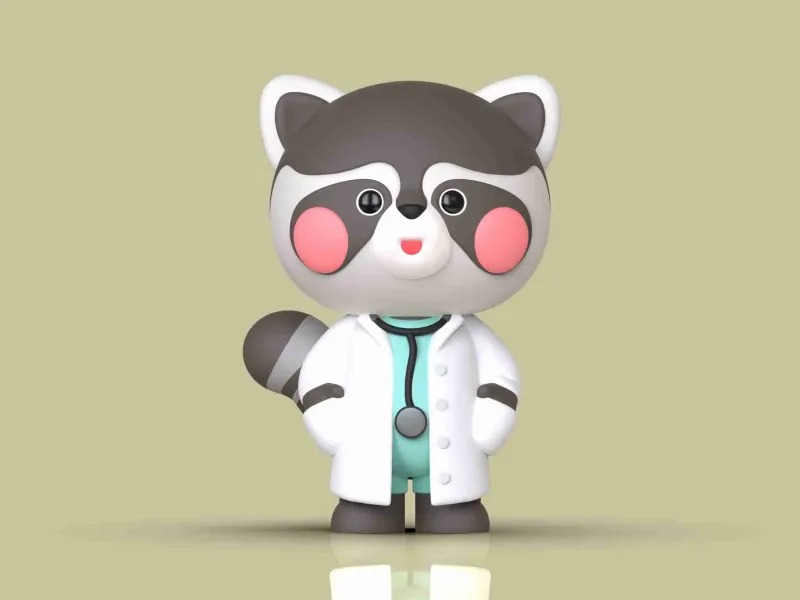 熊-猫系列-----小浣熊
