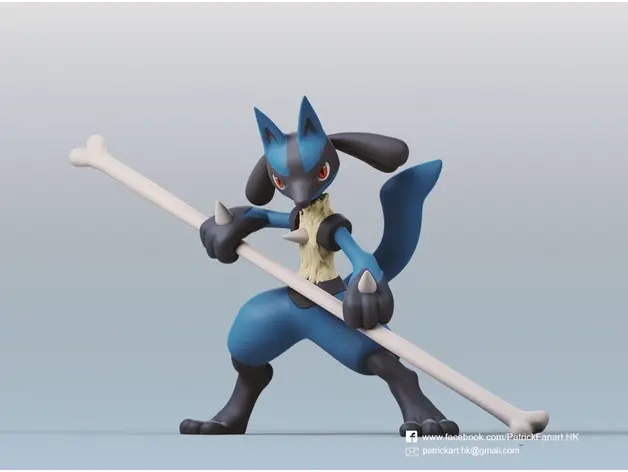 【宠物小精灵】宝可梦-路卡利欧 作者：Ninetales-Lucario(Pokemon)