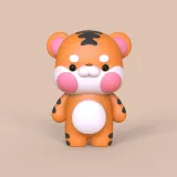 卡通人形十二生肖——虎