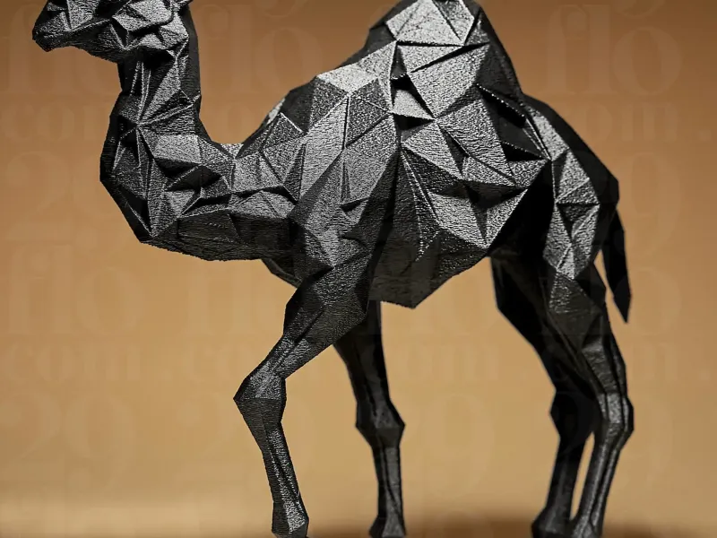 Geometric Camel Figure