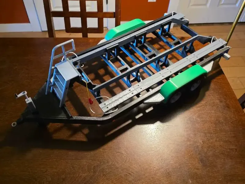 8比例浮筒船 专用拖车RC