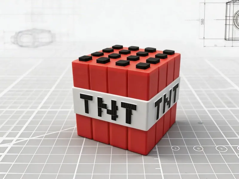 我的世界像素风收纳盒-TNT