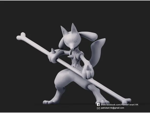 【宠物小精灵】宝可梦-路卡利欧 作者：Ninetales-Lucario(Pokemon)