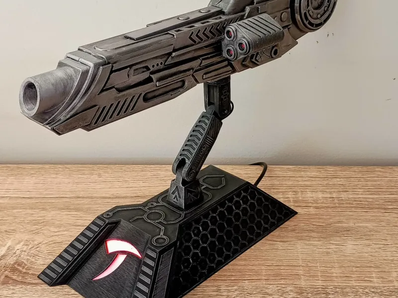 Predator Plasma Caster / Shoulder Cannon & Base