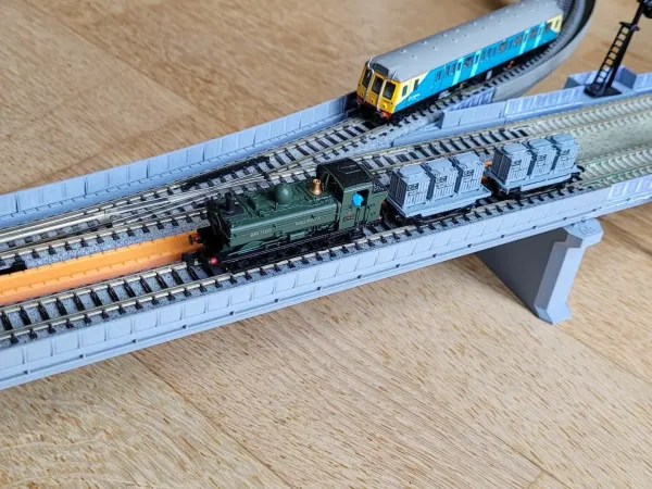DIY-Viaduct for KATO-Unitrack, Turnouts & Signals, n-scale