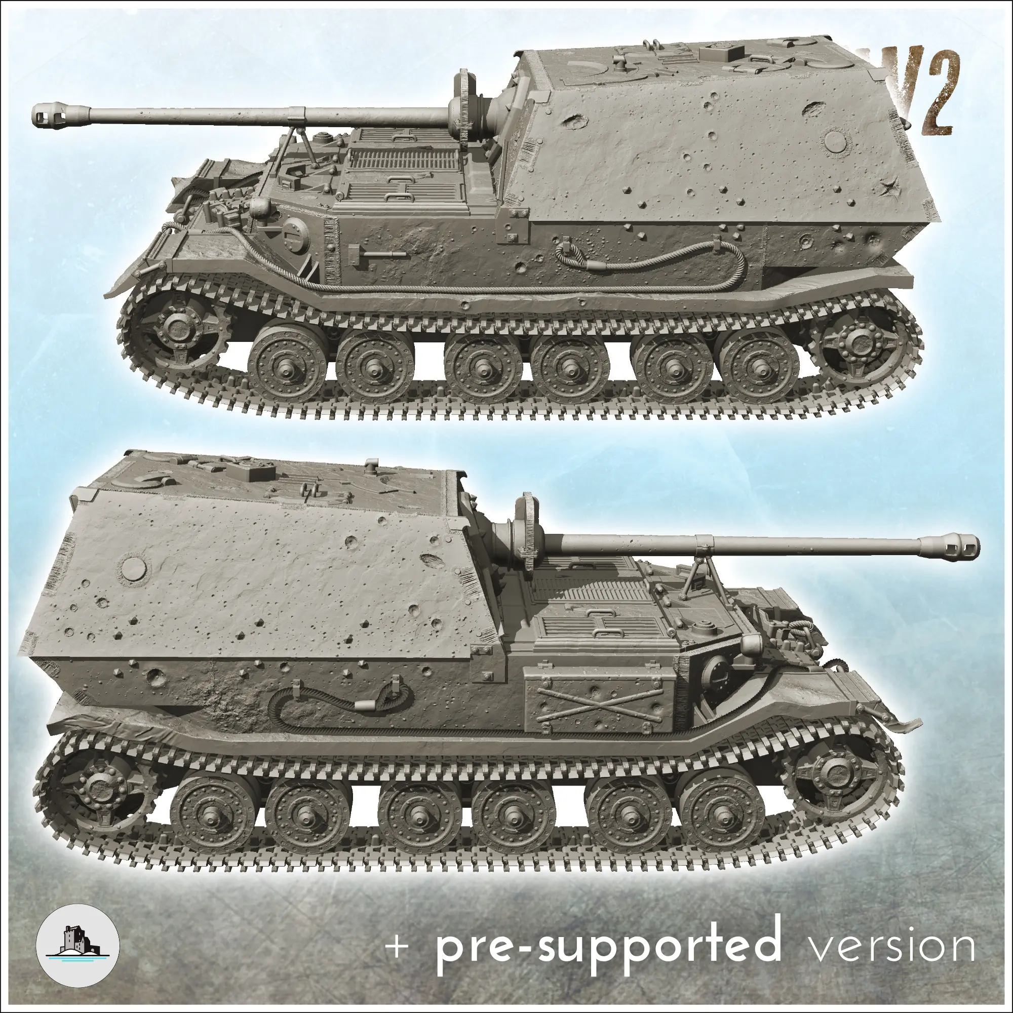 Jagdpanzer Ferdinand - WW2 German Flames War Bolt Action