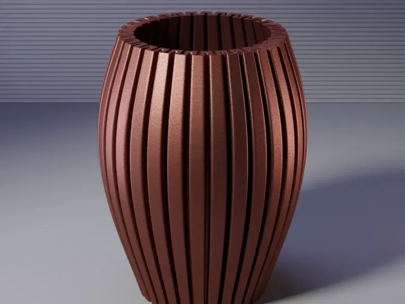 VASE 0049 A - INFLATED VASE SMOOTH
