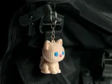 针织猫钥匙扣-2