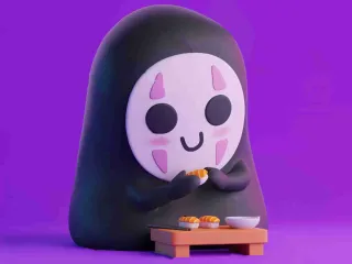 可爱的无脸男《千与千寻》