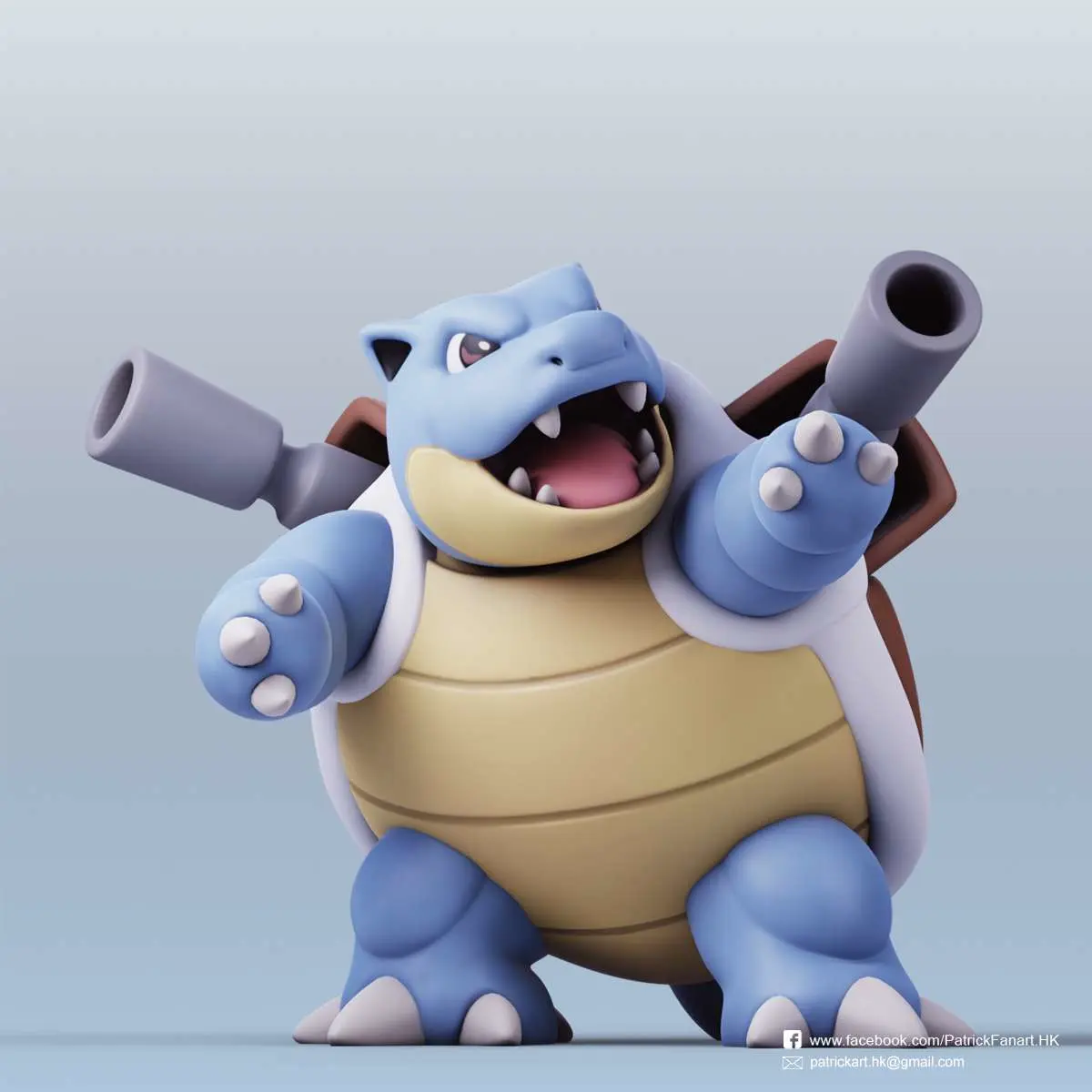 【宠物小精灵】宝可梦-水箭龟 作者：Ninetales-Blastoise(Pokemon)