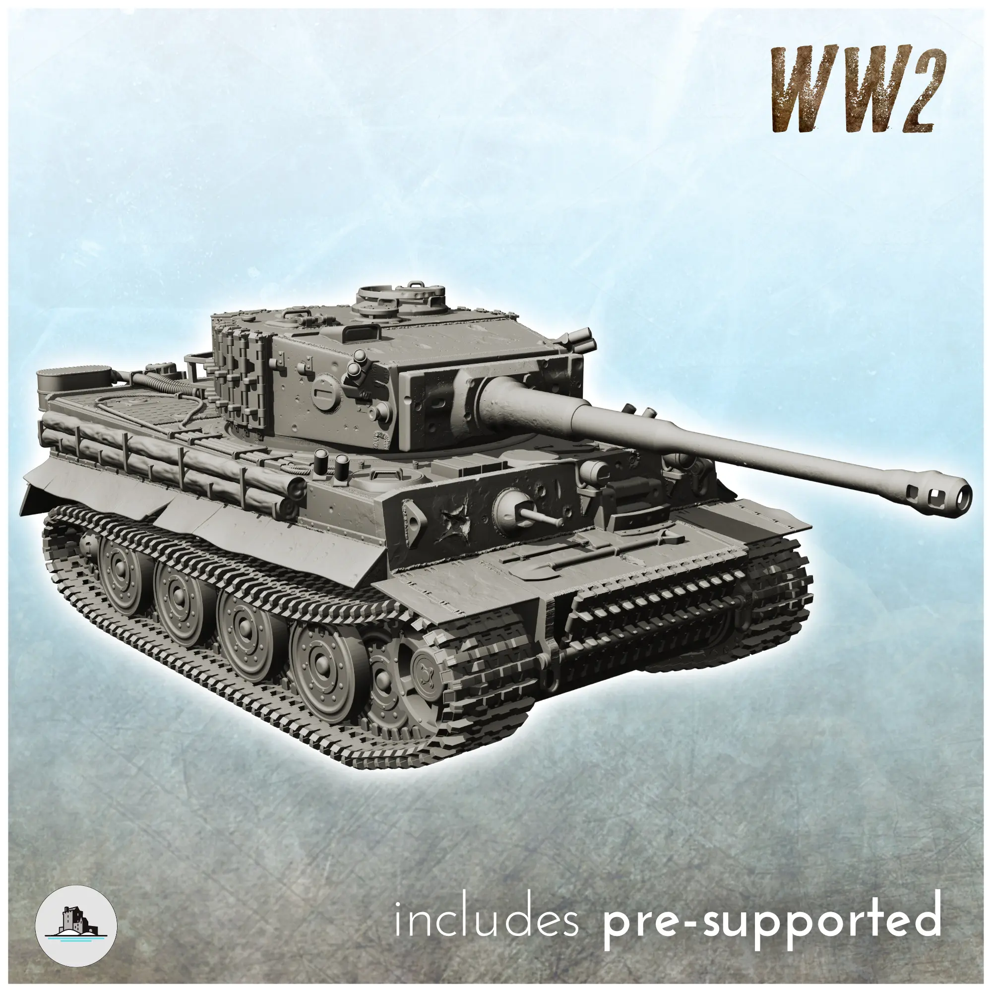 Panzer VI Tiger Ausf. E - WW2 German Flames War Bolt Action