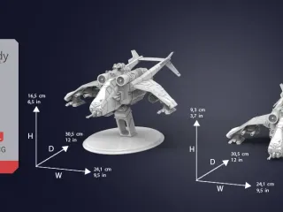 女武神直升机3D打印模型适合FDM打印