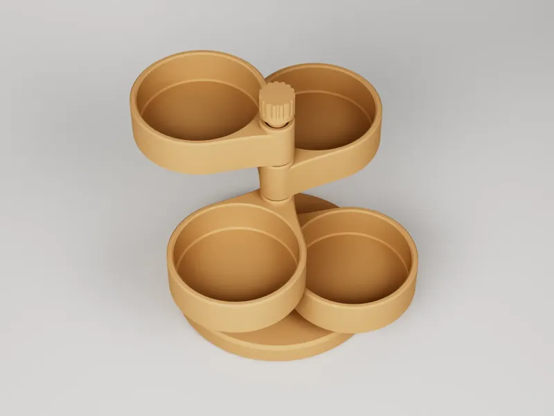 Spinning Tray Tower - Rotating Desk Organizer