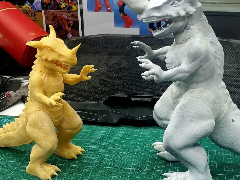 第二版 数码宝贝 暴龙兽 亚古兽进化体 成熟体 暴龙兽 恐龙 怪兽 3D打印模型