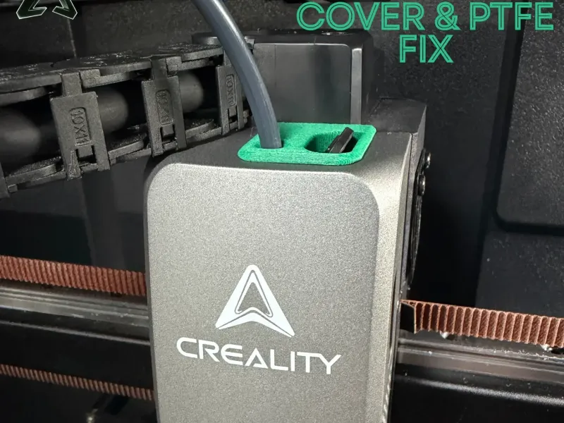 Creality K2 Plus 热端盖与 PTFE 管固定件