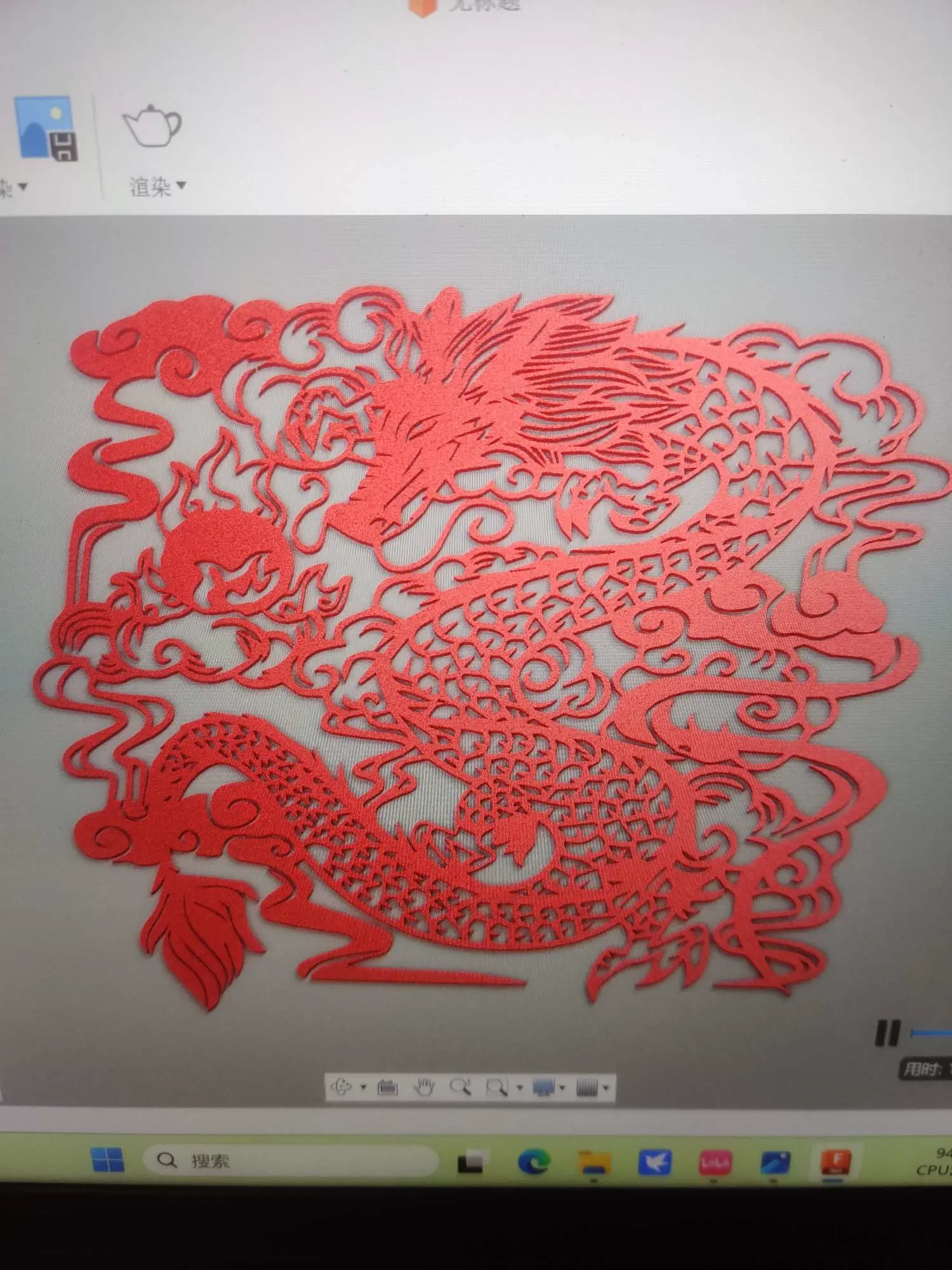 中国龙窗花