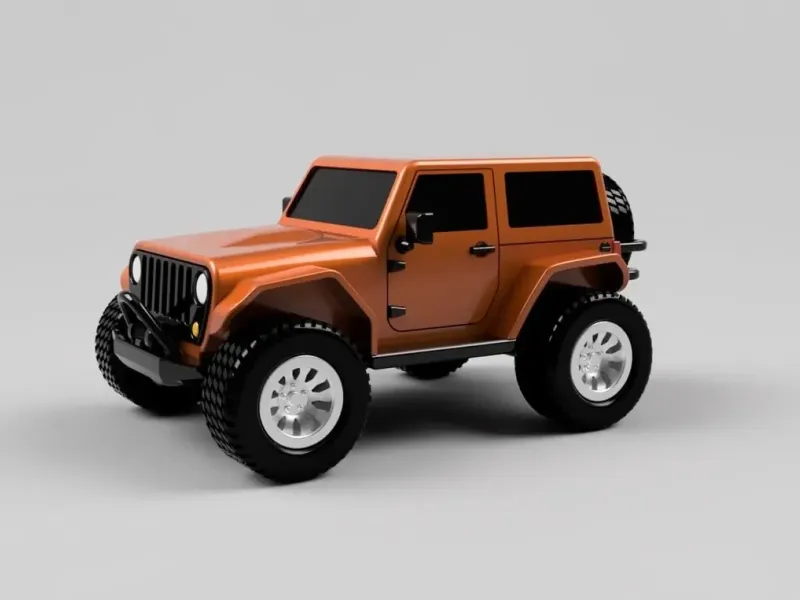 两门 Jeep 牧马人 - 完全可打印