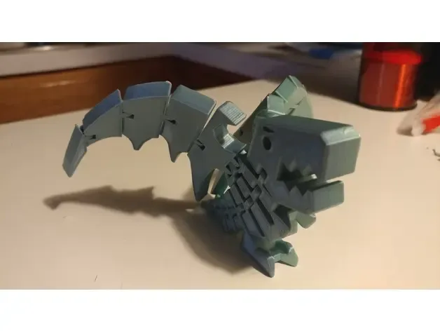 flexi会飞的可动小恐龙  Flexi_rex_with_wings