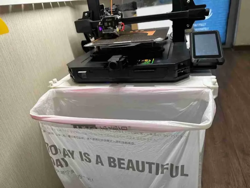 桌边3D打印耗材垃圾袋挂钩
