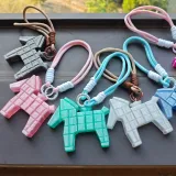 《马上发财》马赛克小马挂件（内置经文）