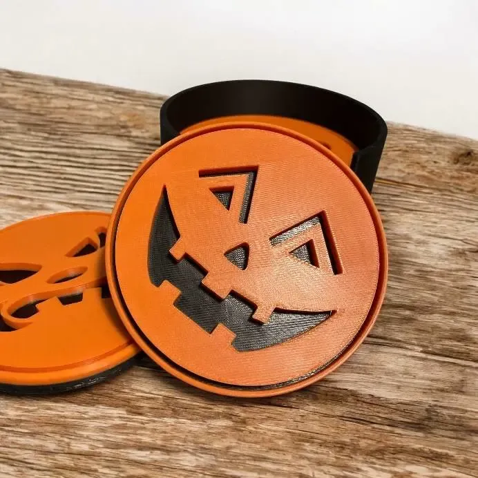 Halloween Coasters - 6 Different Faces