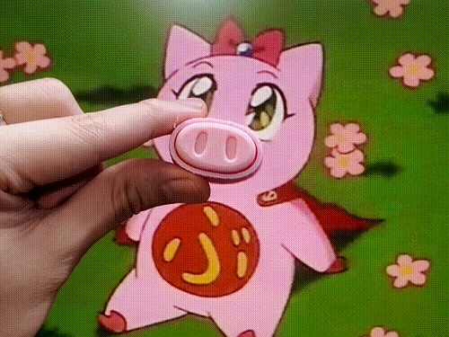 可爱猪鼻按键fidget-绒面手感好