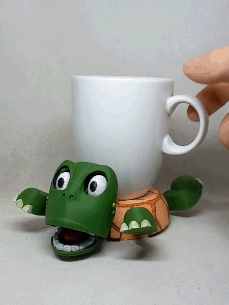 乌龟杯垫（无需支撑）Turtle cup holder (No Supports needed) 创想云-独家模型-1