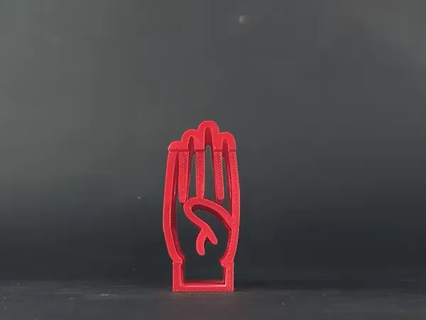 Text Flip - B (Dactylology)