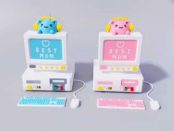 《母亲节礼物》-解压电脑猫猫-可按压，带收纳Mother's Day Gift - Unzip Computer Cat-2