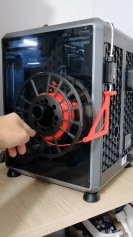 Creality K1C 耗材线轴侧置支架导槽