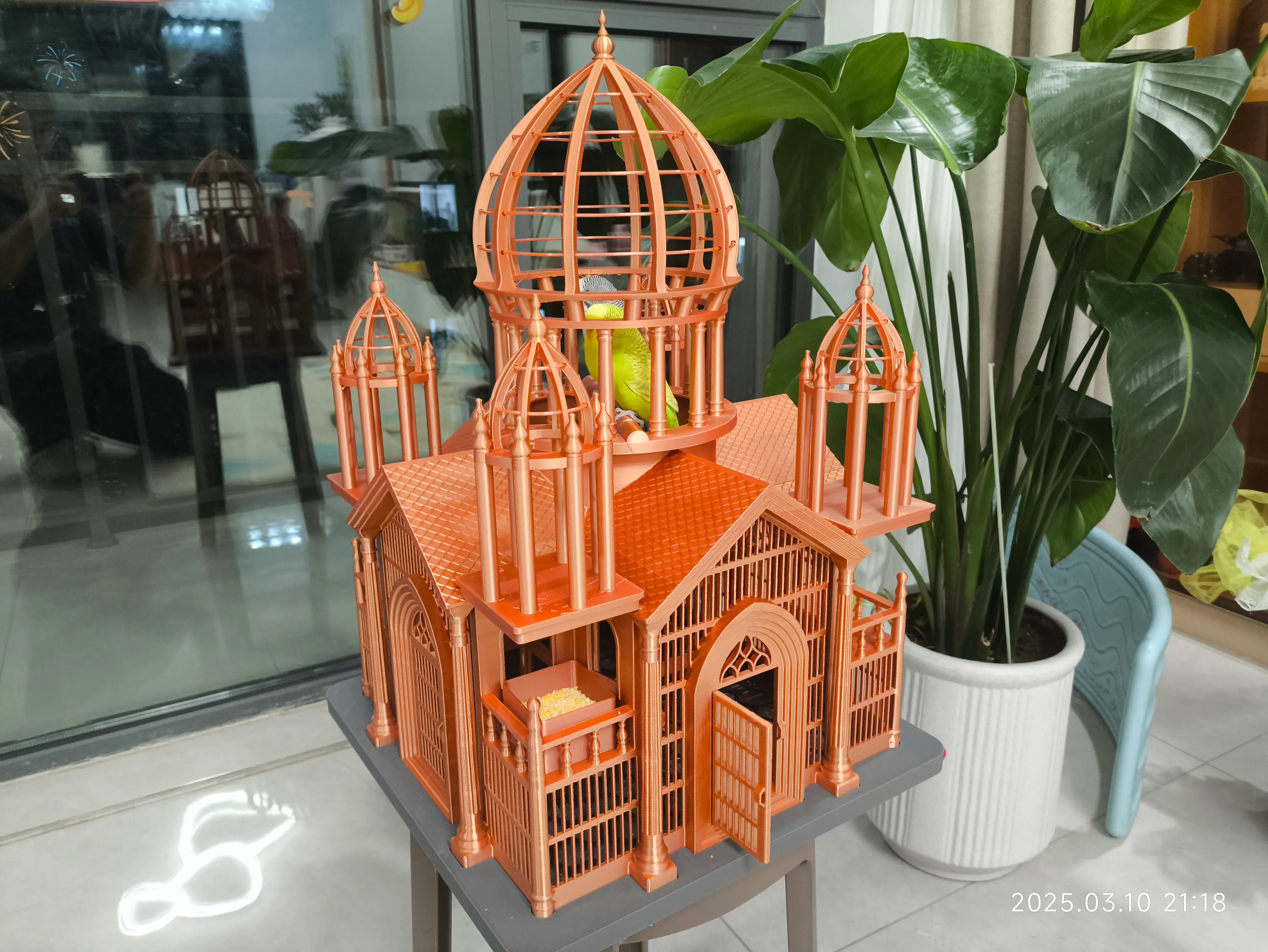 3D打印豪华教堂鸟笼：为爱宠打造专属天堂