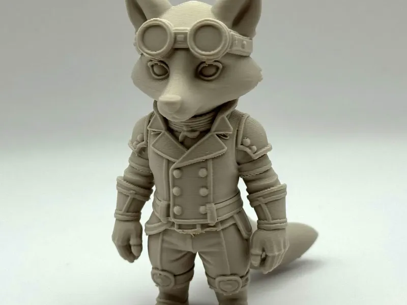Steampunk Fox Figurine