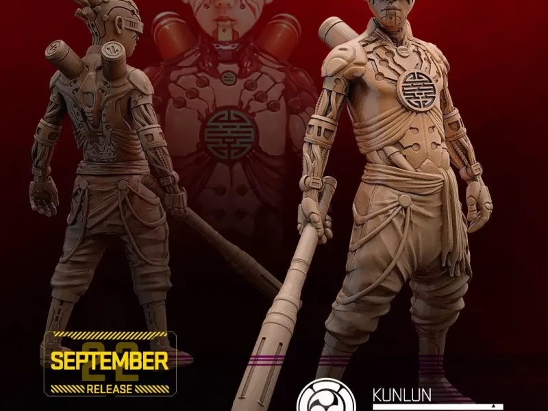 《Kunlun》赛博朋克机甲手办