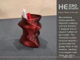 三角扭曲艺术笔筒 Triangular Distortion Art Pen Holder-1