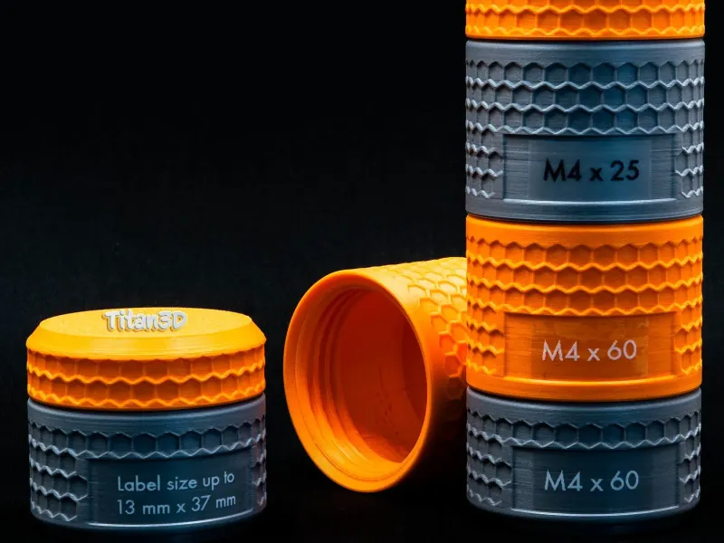 Modular Honeycomb Storage Container / Label space