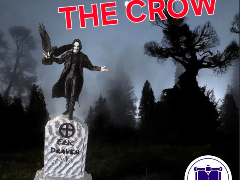 the crow 1994 standing on grave