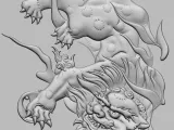 中国传统浮雕模型-1